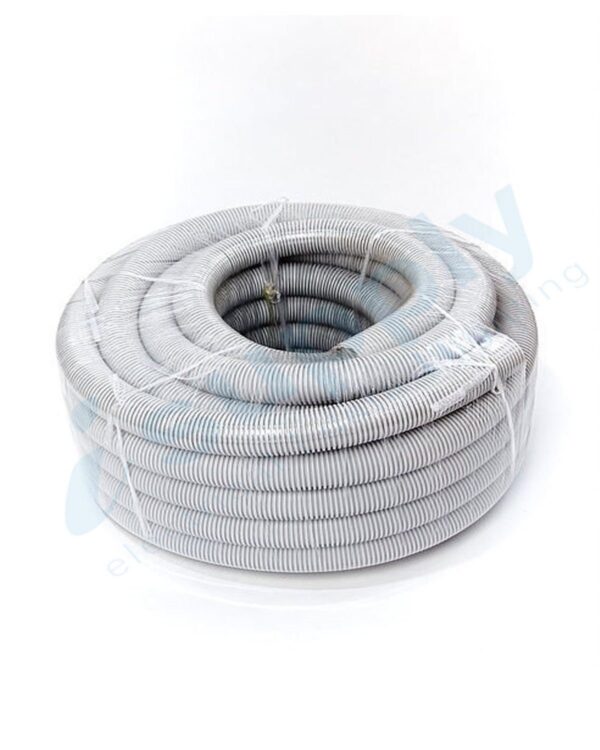 Corrugated Conduit 40mm x 10mtr Roll Grey Medium Duty - Image 2