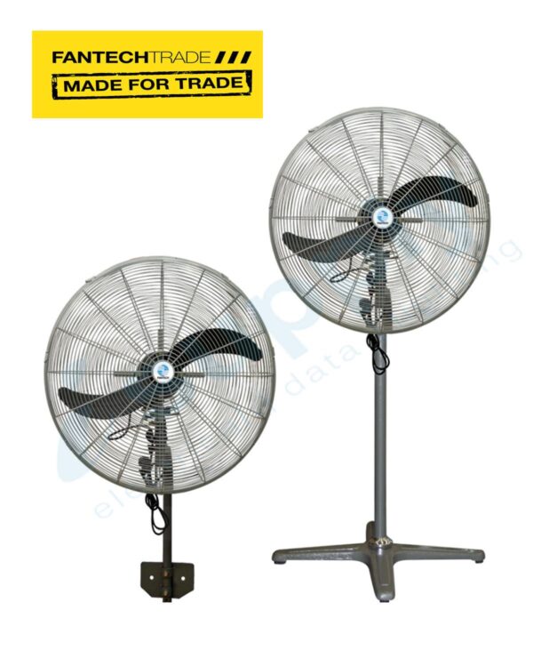 FANTECH 630mm dia 3speed oscillating Wall Mount fan PWET634-03SP