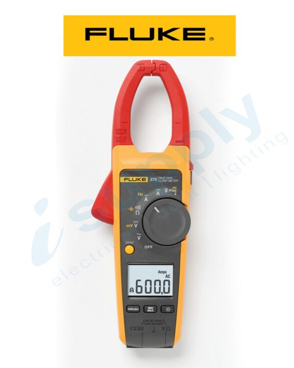 Fluke CLAMP METER 600A AC/DC 1000V TRMS INRUSH B/LITE FC SERIES FLU374FC