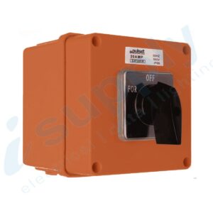PULSET 3 Phase Square Changeover Switch Resistive Orange IP/S3P20C/0/RO
