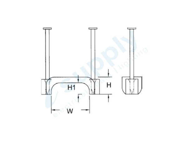 100 Pack Cable Clips with Nail 12mm Flat WHITE – Good For 1.5mm Twin And Erath - Image 3