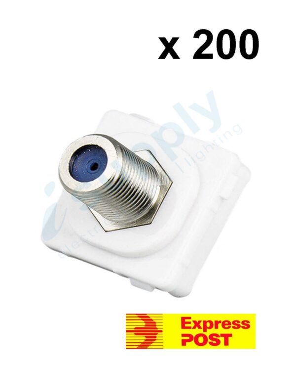 200 x CLIPSAL Compatible Outlet Mech Insert Mechanism F-Type Pay TV EXPRESS POST