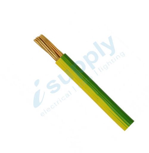 10 x 6mm Earth Building Wire Electrical Cable BUY PER METRE