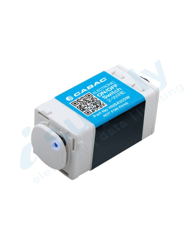 CLIPSAL Compatible Cabac S-Click Electronic On / Off Mech Switch 2 Wire 240V 1.7A HNS430SW - Image 2