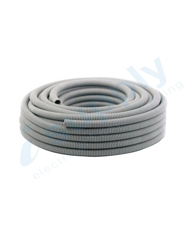 Corrugated Conduit 20mm x 50mtr Roll Grey Medium Duty - Image 5