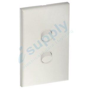 DEXTON 2 Gang Two Light Switch White Standard DXWS2