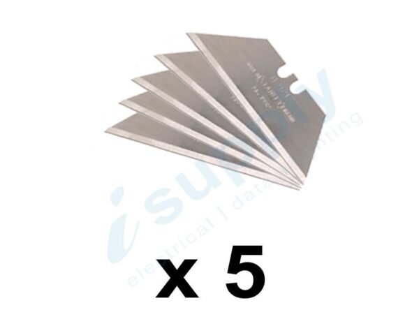 5 x Stanley Knife Utility Blade Pack 5 0-11-921 - Image 2