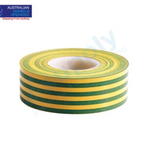 Home Electrical Insulation PVC Tape Earth G/Y 19mm x 20M Single or Bulk Pack
