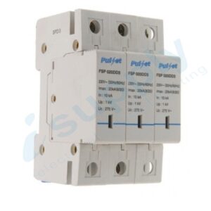 PULSET 3 Pole Surge Protector Removable Din Rail Mounted 40KA voltage up 380V.