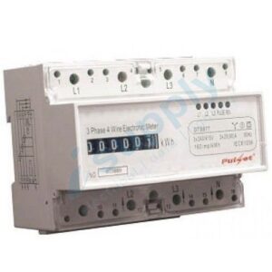 PULSET KW Hour Meter Three Phase Analog Din Rail Mounted