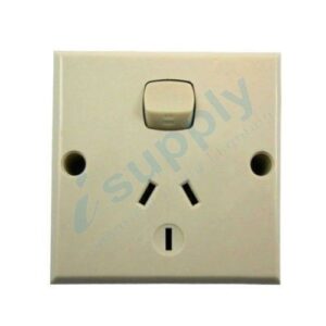 TRANSCO Single Power Point Double Pole Deep Mount Beige P1DD-BG