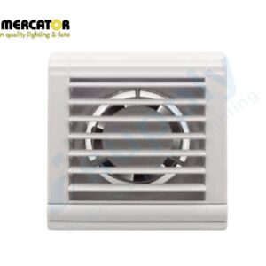 Mercator Window / Wall Exhaust Fan | 100mm Model | Bathroom Auto Shutter BWE231WH