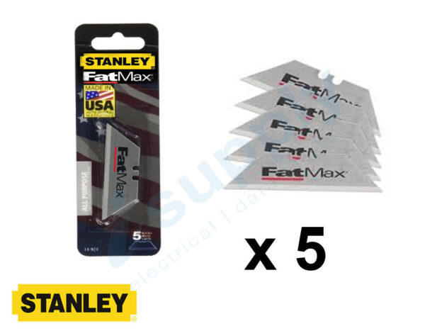 5 x Stanley FATMAX Knife Utility Blade 11-700