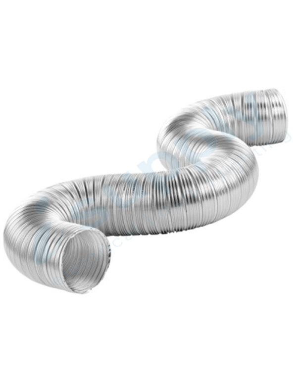 6'' / 150mm Flexible Ducting 6M Dual Aluminum Ventilation Foil Silver Fan Duct - Image 2