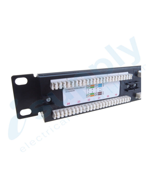 CABAC PATCH PANEL CAT6 REMOVABLE ID 24 PORT PP24C6 - Image 2
