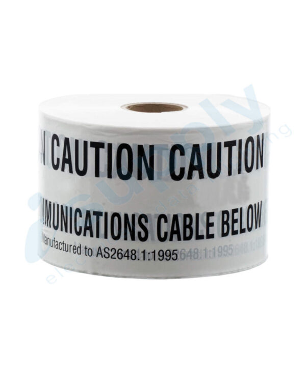 Communication Underground Warning Tape - WHITE 500 metres - Image 3