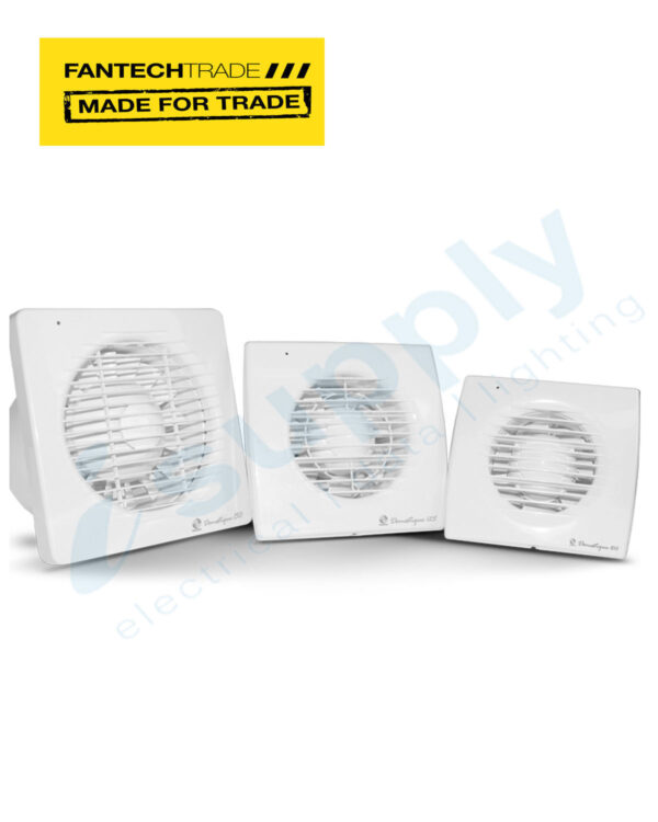 FANTECH Wall fan 100mm 1phase c/w shutter DOM-100C - Image 3