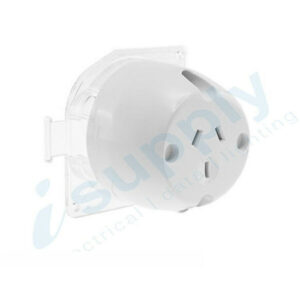Surface Socket Outlet Plug Base 250VAC 10 Amp for LED Downlight - 3 Pin