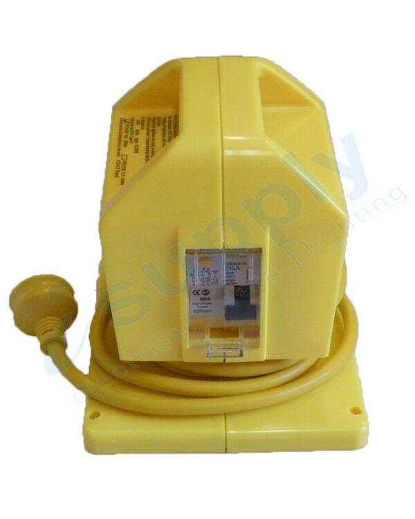 15 amp Portable Power Outlet Power Point Socket RCBO Protected Yellow - Image 3
