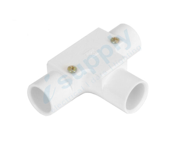 5 x 20mm Inspection Tee PVC Junction Box T Elbow Conduit Electrical Cable