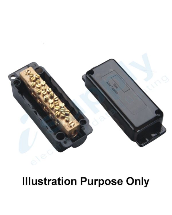 7 Hole Neutral Link 165 amp Black