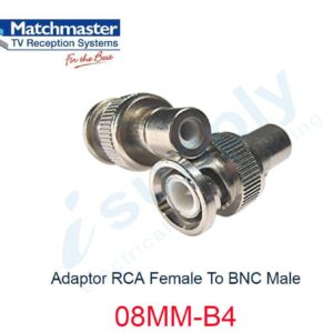 MATCHMASTER 1 x Adaptor RCA Female To BNC Male 08MM-B4