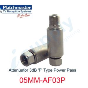 MATCHMASTER Attenuator 3dB ‘F’ Type Power Pass 05MM-AF03P