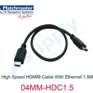 MATCHMASTER High Speed HDMI® Cable With Ethernet 1.5M 04MM-HDC1.5