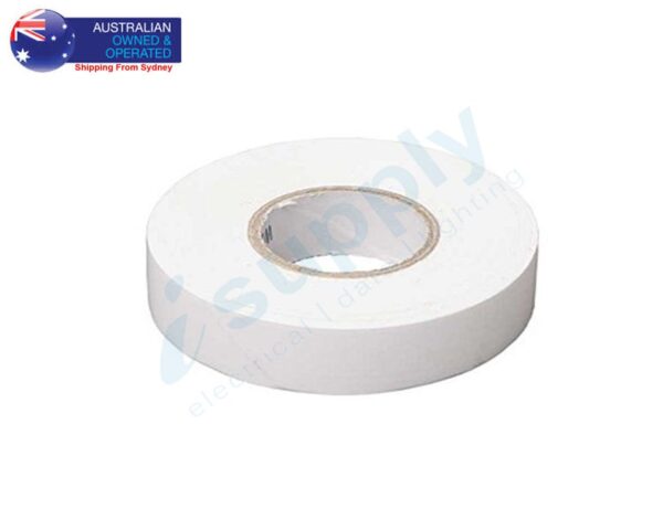 Home Electrical Insulation PVC Tape WHITE 19mm x 20M Single or Bulk Pack - Image 3