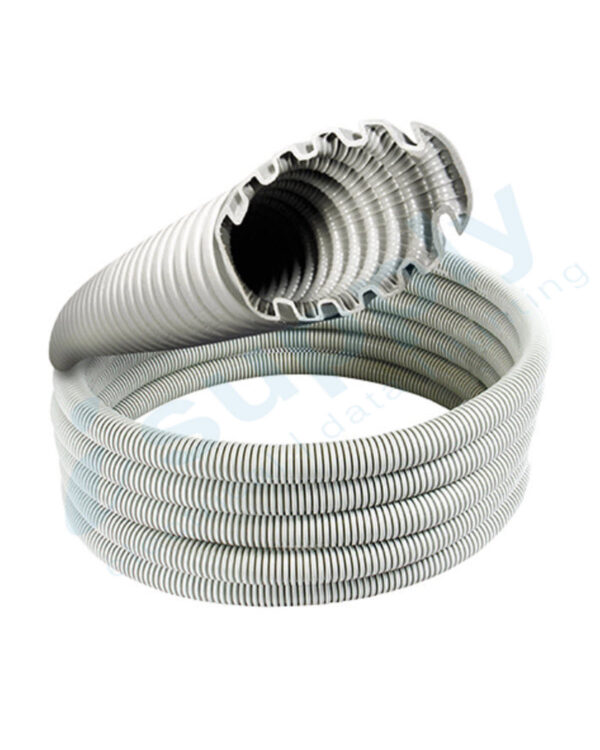Corrugated Conduit 16mm x 20mtr Roll Grey Medium Duty
