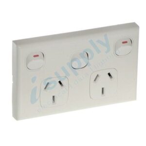 DEXTON Double Power Point Extra Switch GPO DXWGP02X