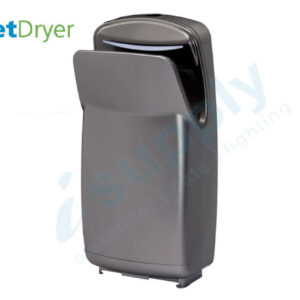Jet Dryer Executive Commercial Bathroom Jet Hand Dryer In Silver JDEXEC2-S