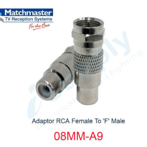 MATCHMASTER 1 x Adaptor RCA Female To ‘F’ Male 08MM-A9