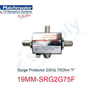 MATCHMASTER Surge Protector 2GHz 75Ohm ‘F’ – 19MM-SRG2G75F