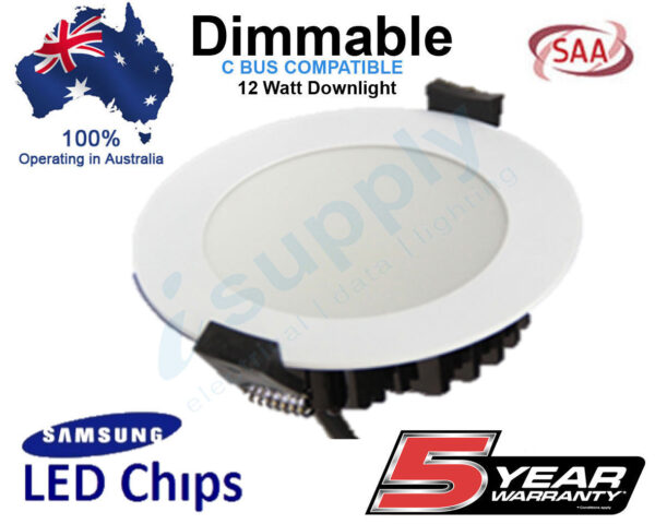NLS 12WATT SAMSUNG LED DOWN LIGHT KIT DIMMABLE WARM 3000K