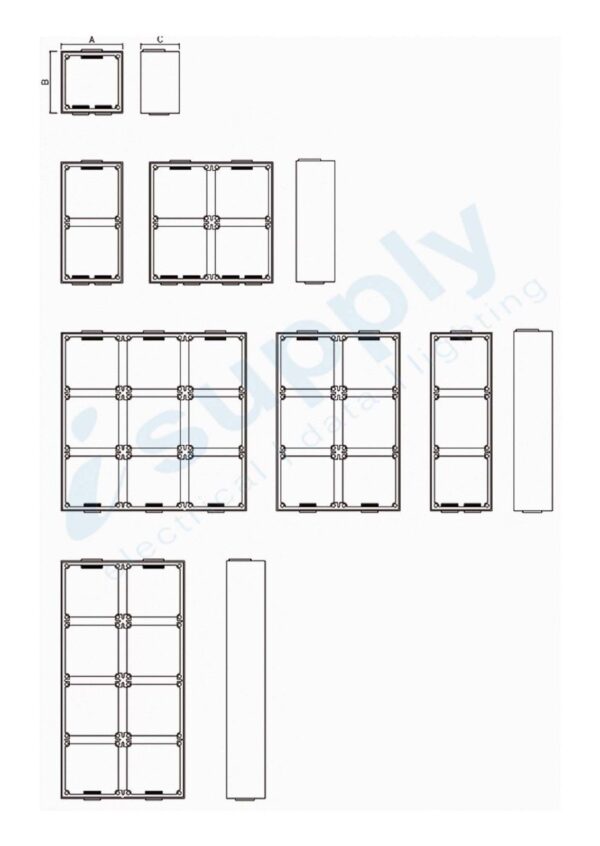 PULSET 2 Way/Gang Deep Mounting Enclosure (IP/G2E) - Image 2