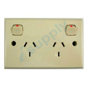 TRANSCO Power Point Double Pole 240 V 10 Amp GPO Outlet Caravan Beige
