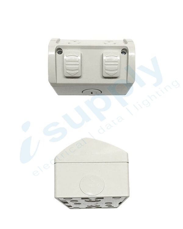 NLS Weatherproof Double Power Point 15 AMP Outlet Socket - Image 2