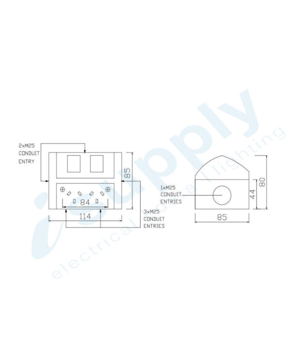 NLS Weatherproof Double Power Point 15 AMP Outlet Socket - Image 5