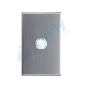 DEXTON 1 Gang Light Switch Slim range stainless steel cover DXWS1/SC