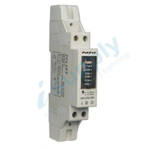 PULSET KW Hour Meter Single Phase (30Amp) Analog Din Rail Mounted