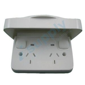 TRANSCO Weatherproof Power Point Double Pole 240V 10 Amp IP65 Rated P2DWS