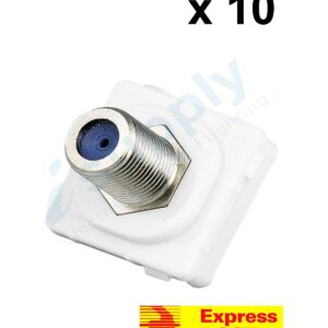 10 x CLIPSAL Compatible Outlet Mech Insert Mechanism F-Type Pay TV EXPRESS POST