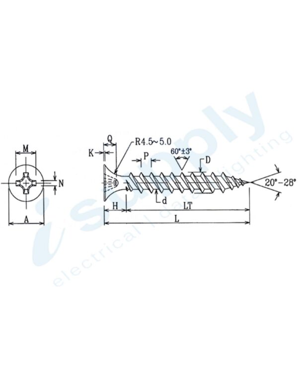 325 x SCREW BUGLE HD N/P 7G x 30mm BHP730J - Image 2