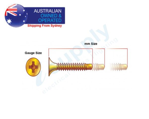 6-18x 32 Drywall Screw Fine Zinc Yellow 1000 Phillips Bugle Head Gyprock 6 Gauge - Image 2