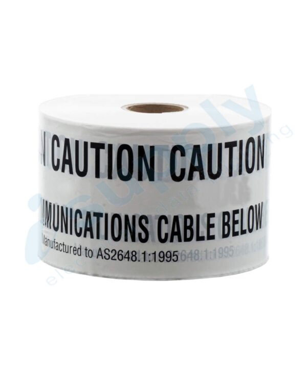 Communication Underground Warning Tape - WHITE 100 meters - Image 3
