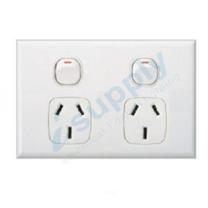 DEXTON Double Power Point Slim 5mm GPO  10A  DXGP02