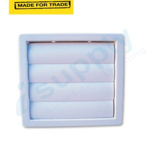 FANTECHTRADE 150mm External Plastic Gravity Louvre FANPGL150PK