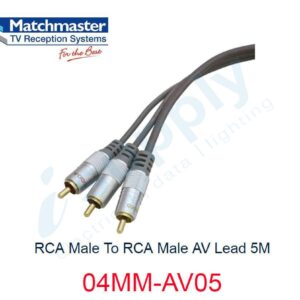 MATCHMASTER RCA Male To RCA Male AV Lead 5M 04MM-AV05