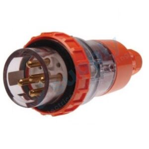 PULSET 3 Phase 5 Pin Straight Plug - 32Amp (IP/PLS3PH532)